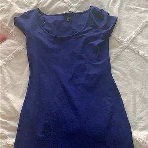 H and M blue tee shirt dress